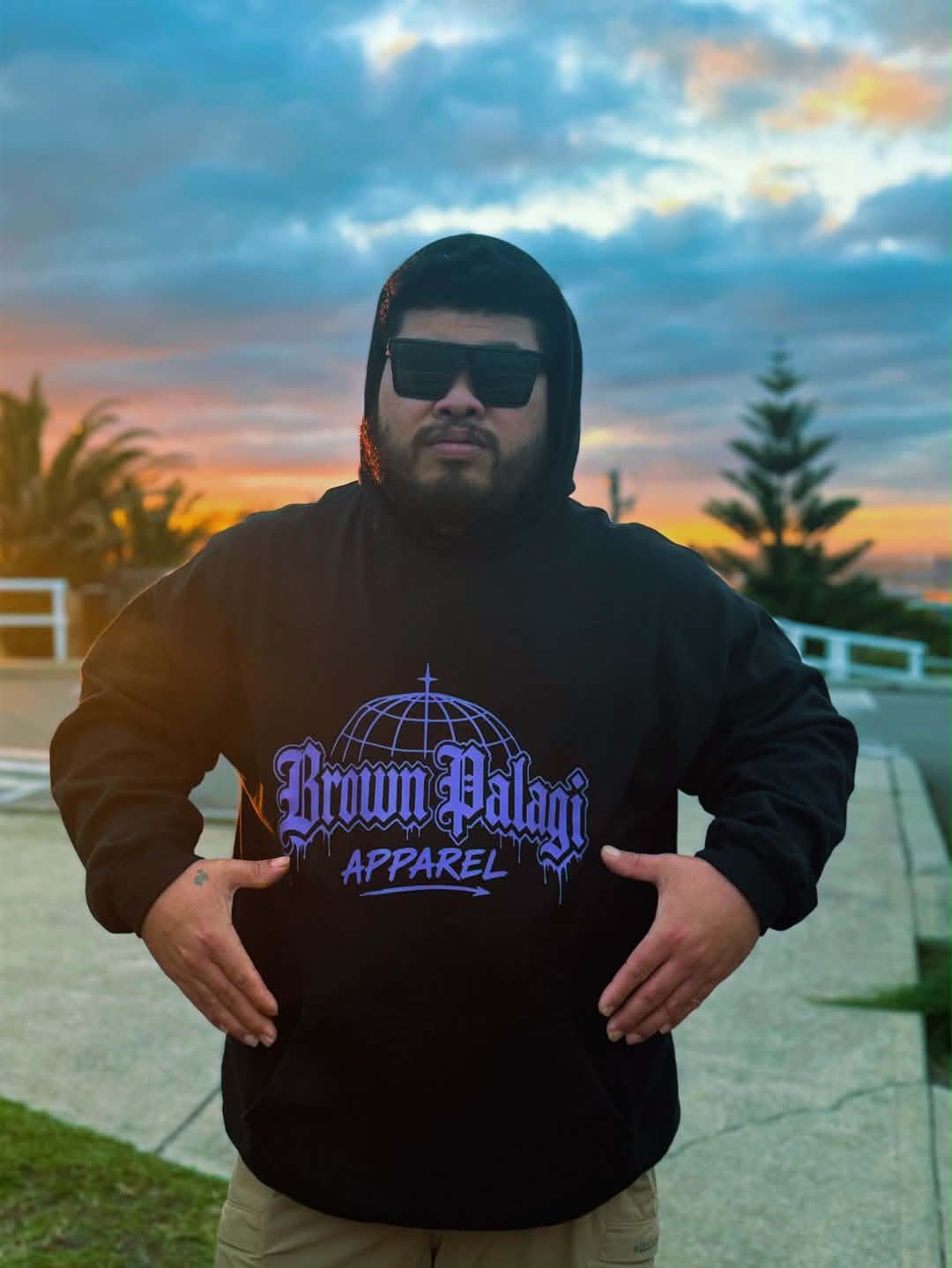 Brown palagi apparel hoodie