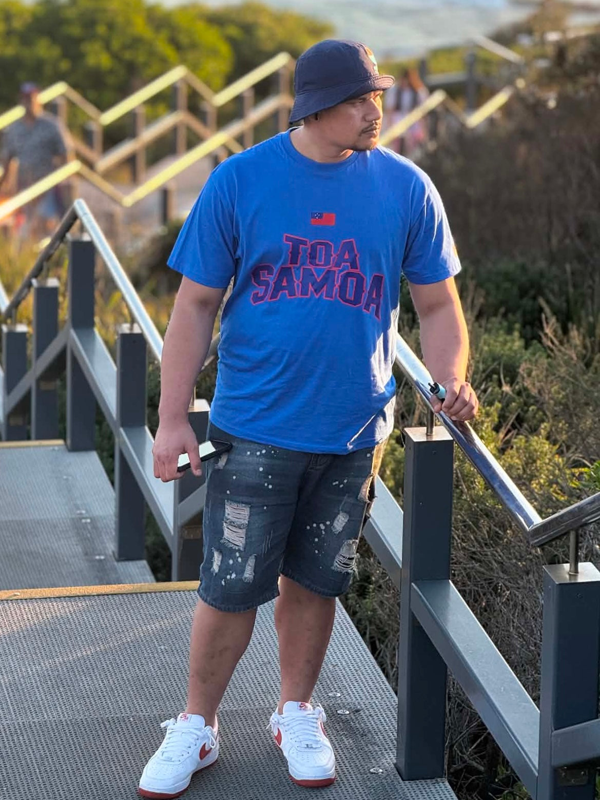 Toa Samoa 685 blue on blue