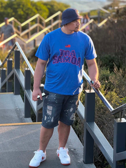 Toa Samoa 685 blue on blue