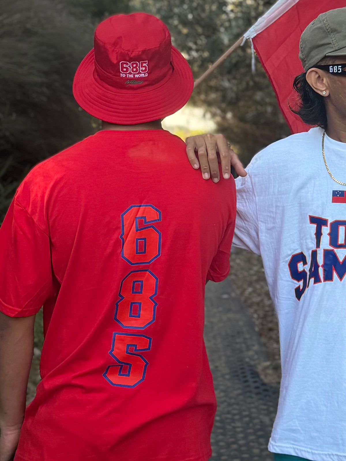 Toa Samoa 685 red on red