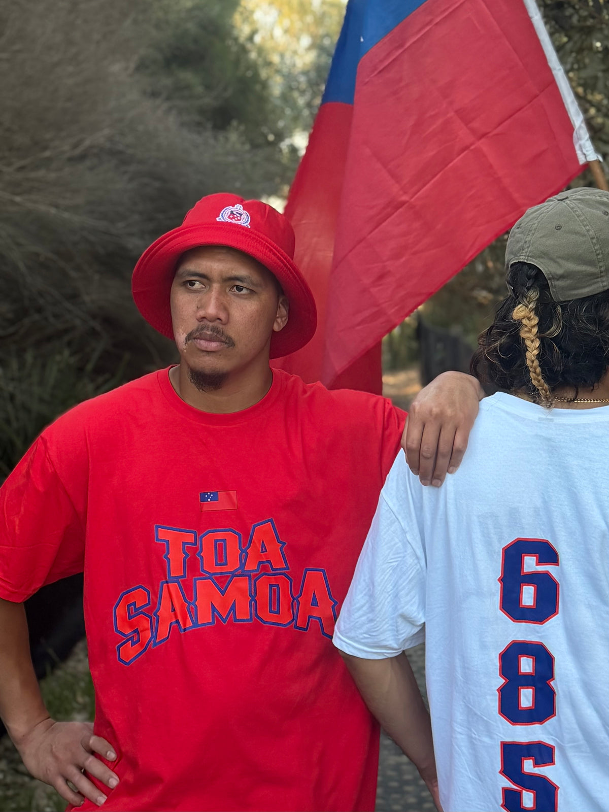 Toa Samoa 685 red on red
