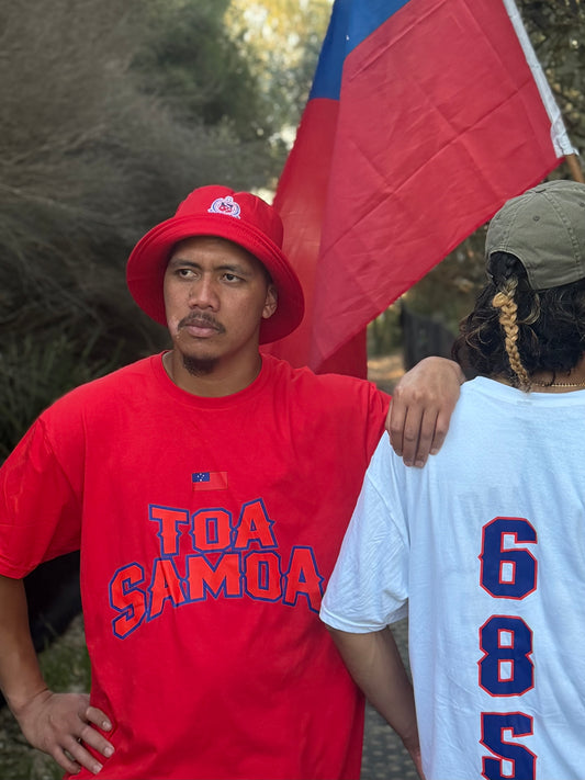 Toa Samoa 685 red on red